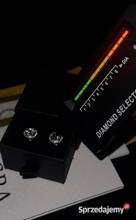 Kolczyki vvs1 moissanite earrings icedout sprzedam