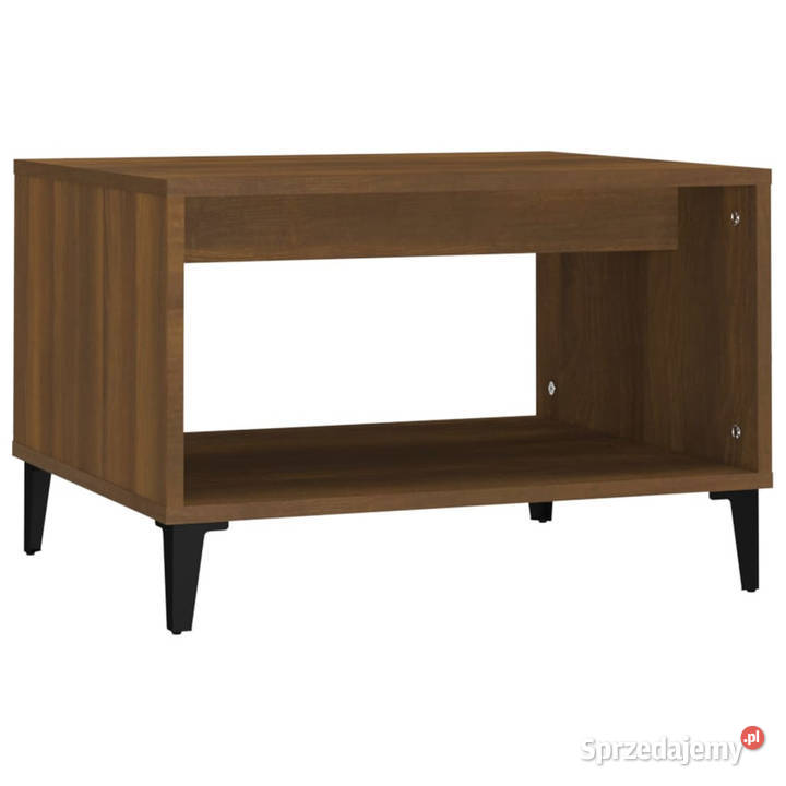 Stolik kawowy brązowy dąb 60x50x40 WM817524 Warszawa