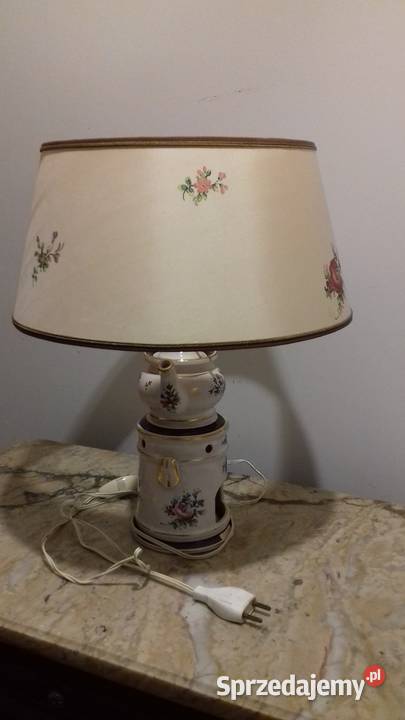 stylowa lampa stojąca porcelana Budzyń