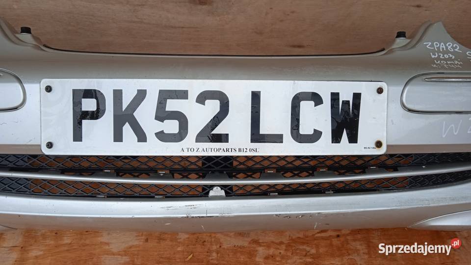 MERCEDES W203 ZDERZAK PRZÓD 744 HALOGEN SPRYSK Zbierkowo