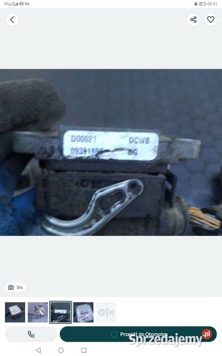 STEROWNIK SILNIKA OPEL 17 D 09391899 warmińsko-mazurskie sprzedam