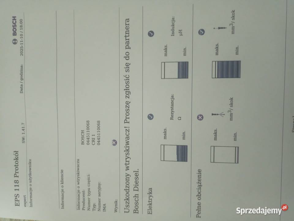 Stół probierczy EPS 118 Skronina