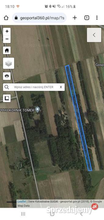 DZIAŁKA ROLNA ŻELISZEW DUŻY Żeliszew Duży