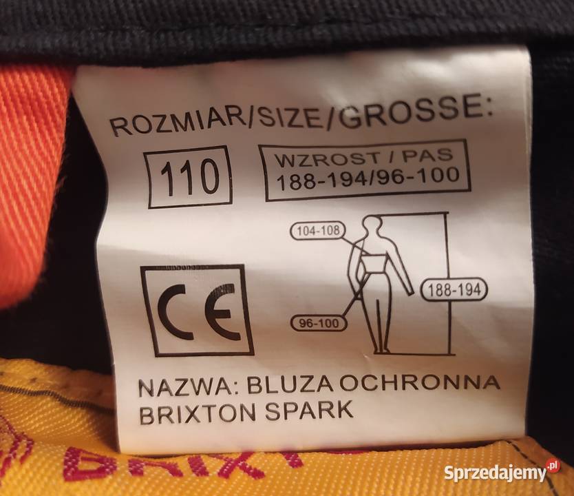 Bluza i spodnie ogrodniczki 110 Brixton spark Pozostałe Hajnówka