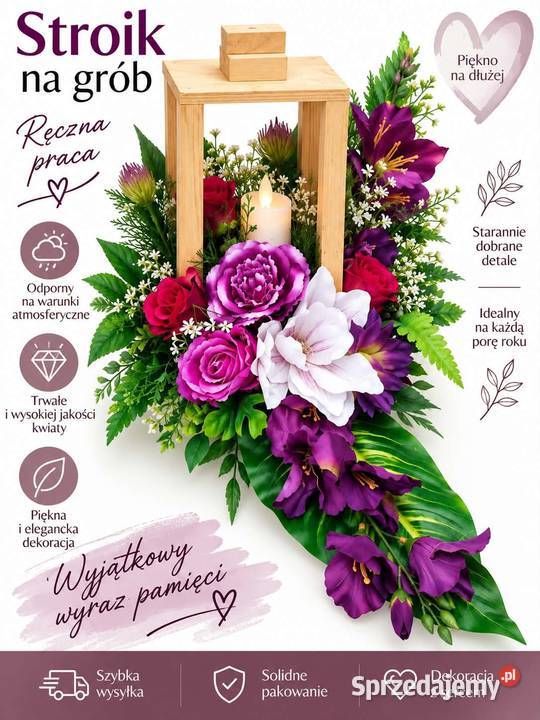 Lampiony z świecą led łódzkie Zgierz sprzedam