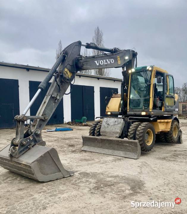 Koparka kołowa VOLVO EW160B Rototilt 2 łyżki pełny VAT Oborniki