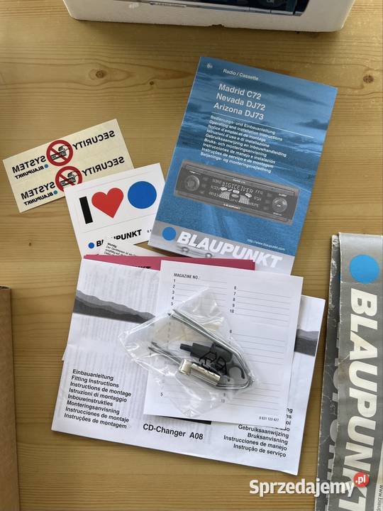 Radio Blaupunkt Nevada DJ72 zmieniarka CDCA08 Blaupunkt małopolskie Nowy Sącz