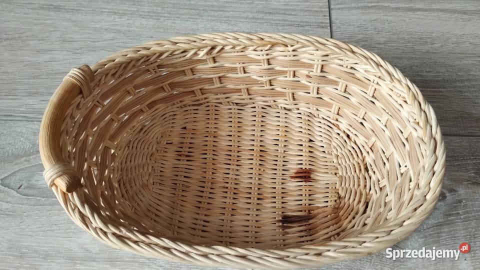 koszyk wiklinowy pleciony Poznań sprzedam