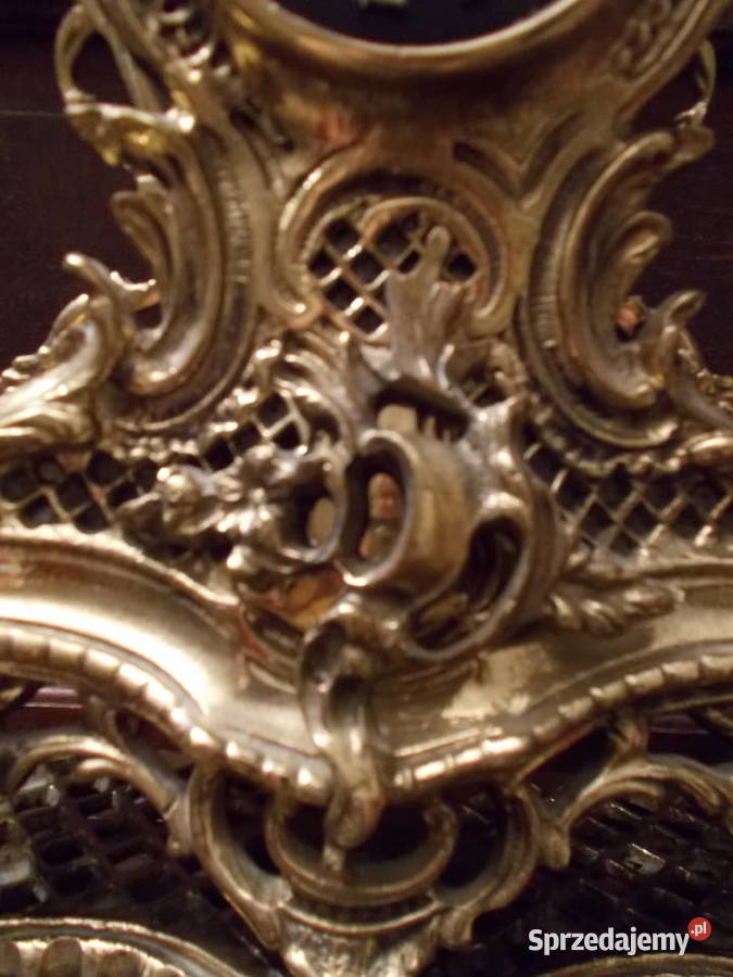 Zegar Mosiężny Kominkowy StojącyZłote