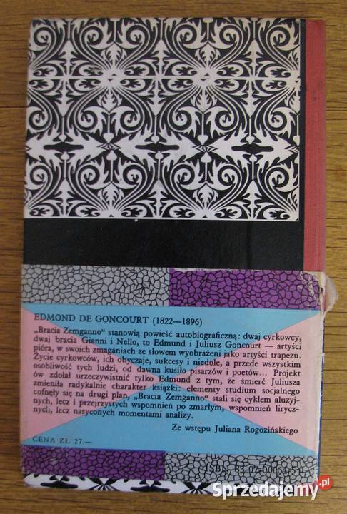 Edmond De Gongourt Bracia Zemganno