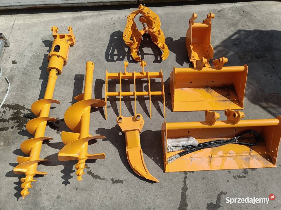 zestaw cat 301 wiertnica łyżka Żerdź