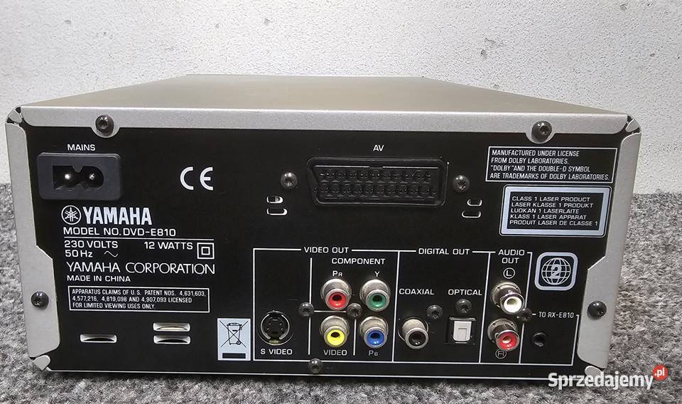 Odtwarzacz płyt Yamaha DVDE810 Pianocraft Odtwarzacze CD i MD małopolskie Kraków