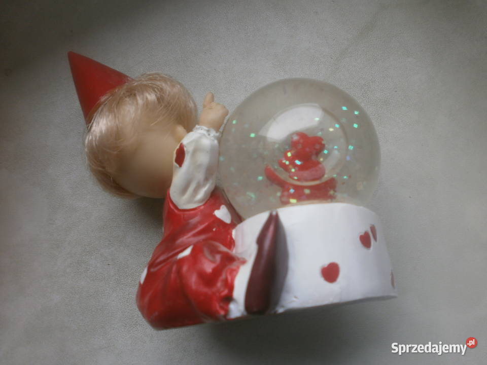 Kula śnieżna Klaun serduszka