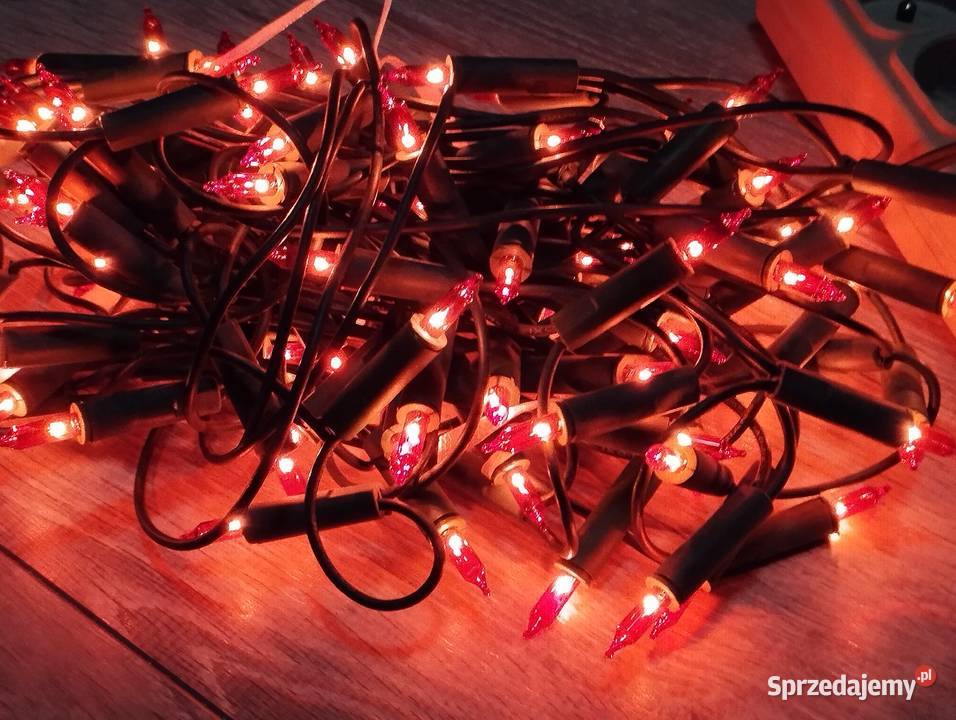lampki choinkowe 100 sztuk pomarańczowe wielkopolskie Poznań