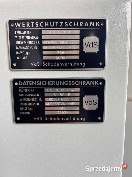 Sejf powystawowy ognioodporny S 60P Upust 35 łódzkie Łódź