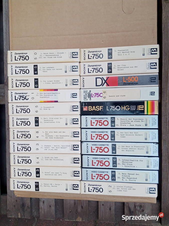 KASETY SONY Dynamicron L750 Betamax 22 Poznań