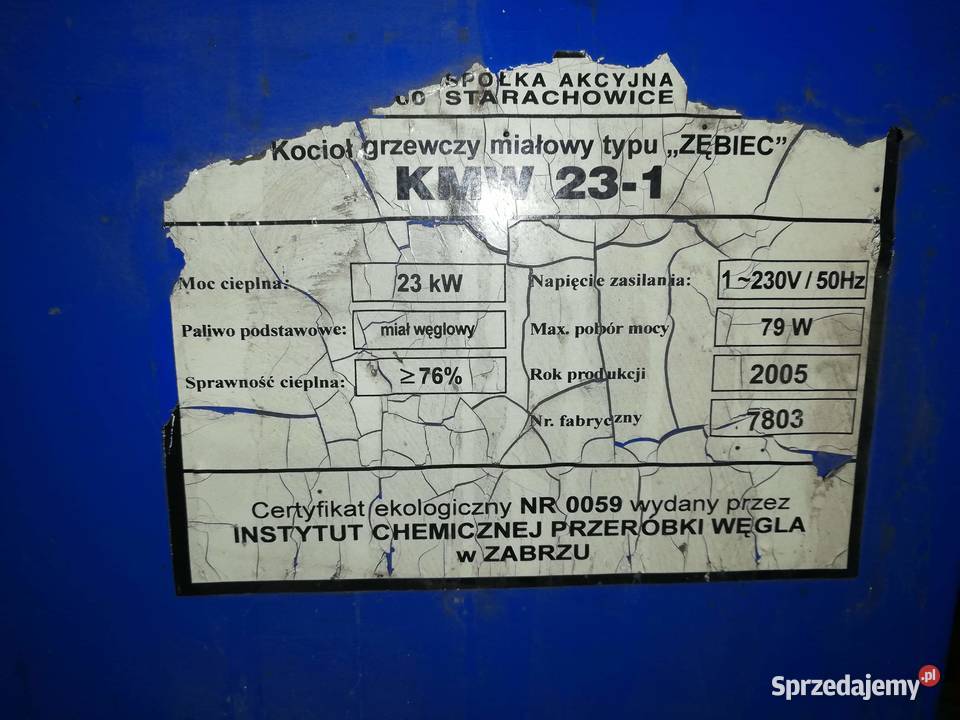 Piec Zębiec 23kW KMW Solec Kujawski