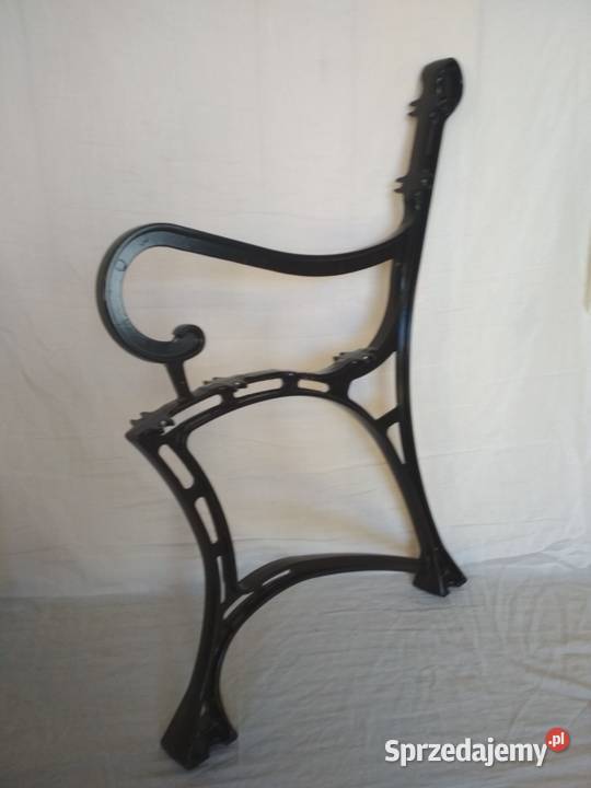 Noga do ławki aluminiowa z podłokietnikiem Klonów