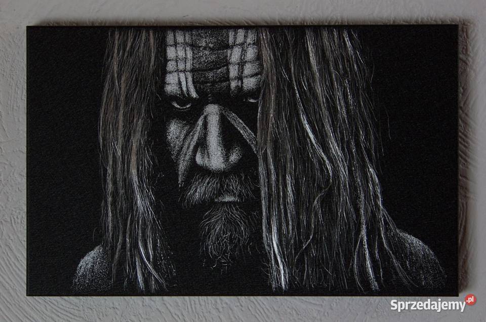 Rob Zombie Obraz ręcznie grawerowany na blasze Sandomierz
