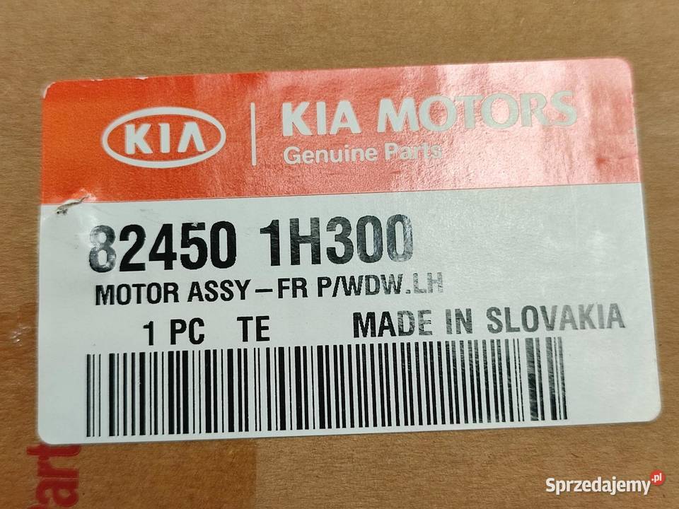 SILNICZEK SZYBY LEWY PRZÓD KIA PRO CEED ED