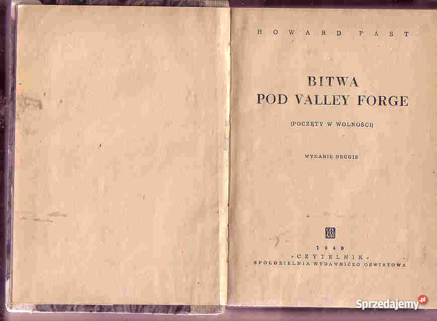 4063 BITWA POD VALLEY FORGE POCZĘTY W WOLNOŚCI H Czyrna