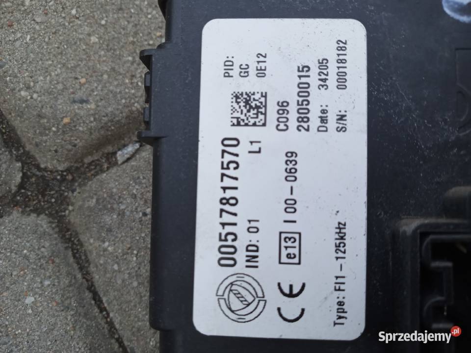 Fiat Punto Grande skrzynka bezpieczników