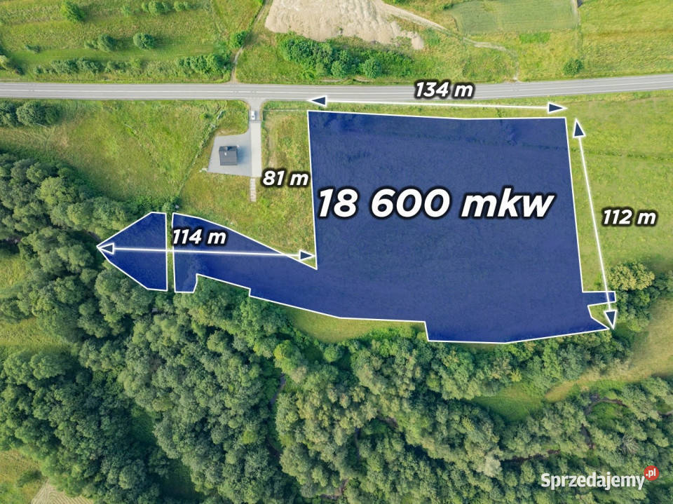 Działka przemysłowa 186 HA DK28 112m Dobra