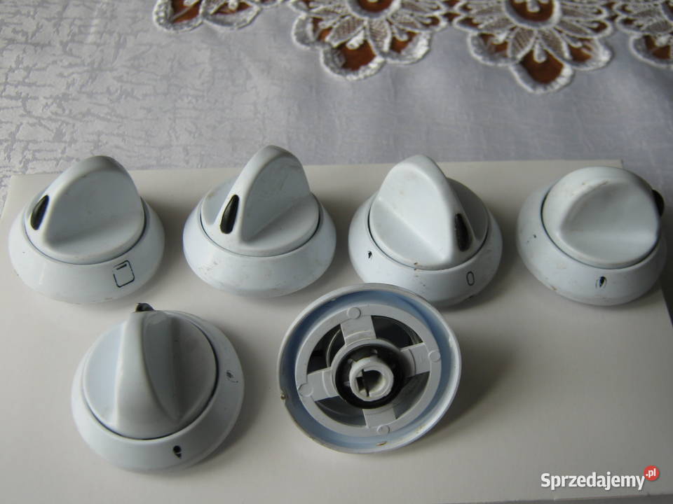 Pokrętła kuchenki białe 6 małopolskie Nowy Sącz sprzedam