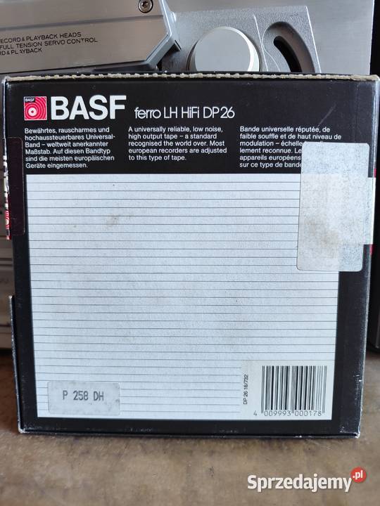 BASF DP26 LH HiFi 732m 18 taśma magnetofonowa zachodniopomorskie Stargard