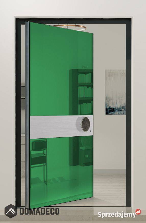 PIVOT VL20A zielone szklane aluminiowe drzwi Warszawa sprzedam