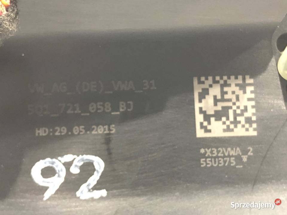 PEDAŁY GAZU I HAMULCA VW GOLF VII 5Q1721058BJ 16 podkarpackie sprzedam