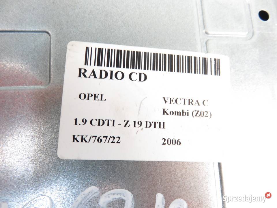 RADIO OPEL VECTRA C 13163937 Radioodtwarzacze