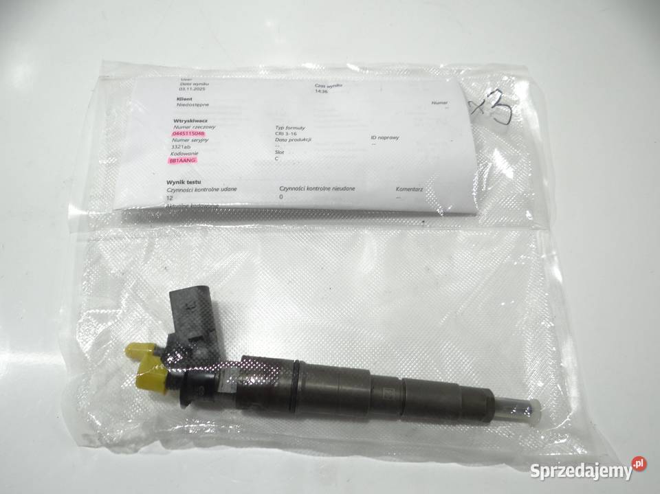 WTRYSKIWACZ BMW E60 30 D 0445115048 OE lubelskie Strzyżewice