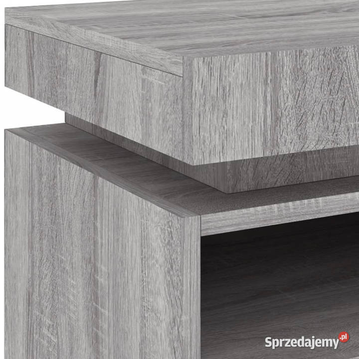 Szafka nocna z LED szary dąb sonoma 40x39x485 Warszawa