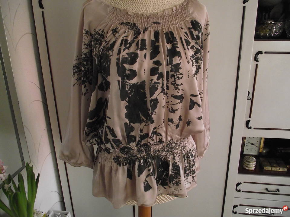 FRANSA JEDWABNA BLUZECZKA ZBLUZOWANA r 42 44 Piła