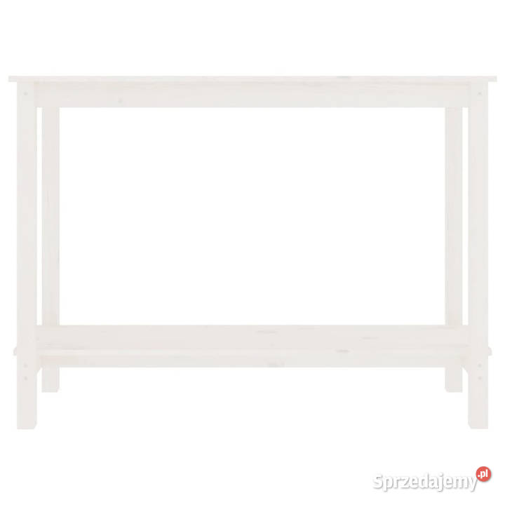Stolik konsolowy biały 110x40x80 lite drewno sprzedam