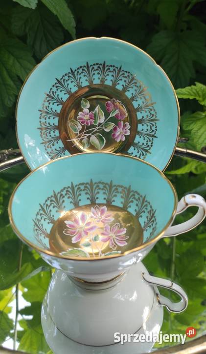Klasyczny królewski zestaw do herbaty Grafton ze Porcelana i szkło