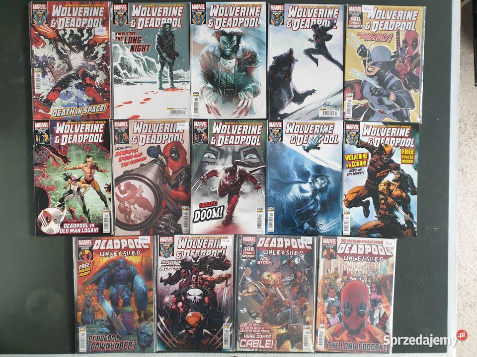 Wolverine Deadpool zestaw 86 komiksów Marvel USA sprzedam
