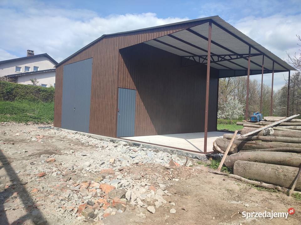 Garaż blaszany Rolniczy Magazyn Wiata Garaże 42m2 Sprzedaż Rybnik