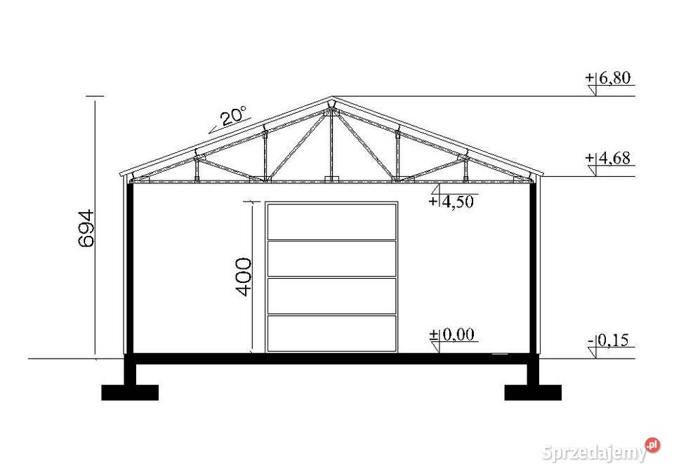 Hala Stalowa z Kratownicą Projekty HS 11x16 Pozostałe Kraków