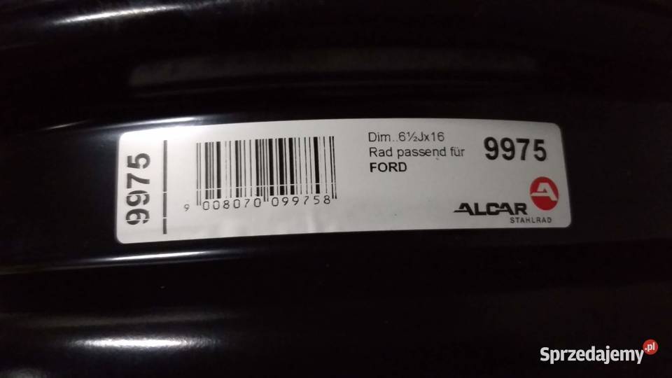 Felgi stalowe 16 5x108 Ford Volvo i inne Łódź sprzedam