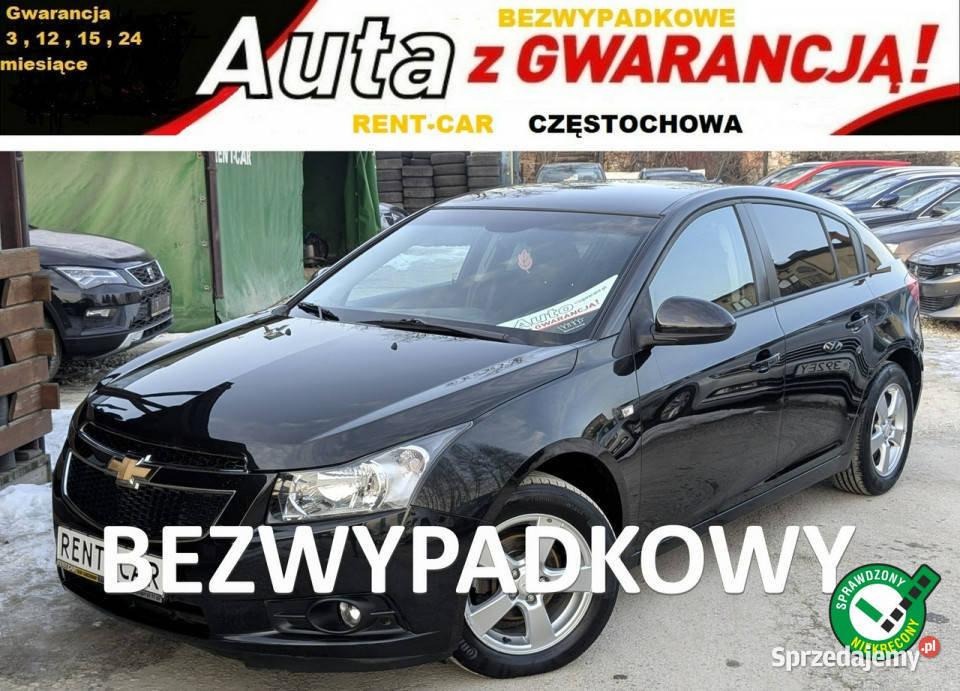 Chevrolet Cruze 16i124OPŁACONYBezwypadkowy ESP Częstochowa