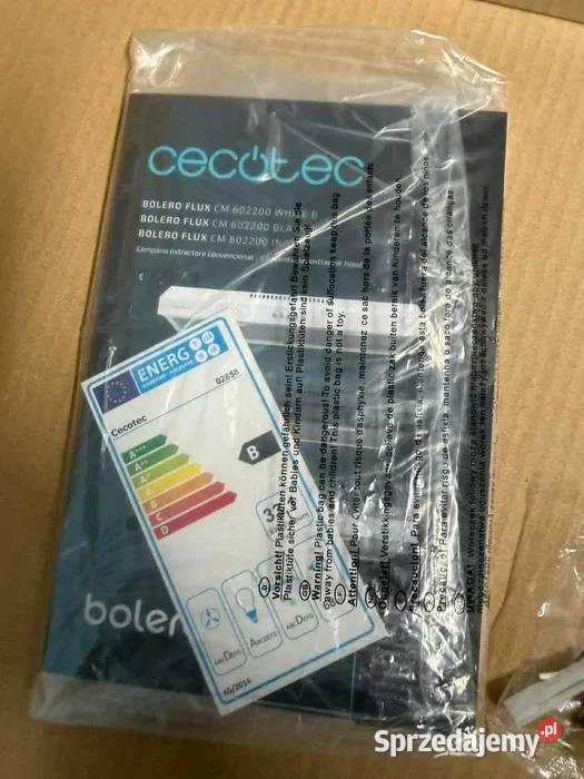Cecotec okap Moc ssania 220m3h Silnik 70W niskie dolnośląskie Głuchów Górny