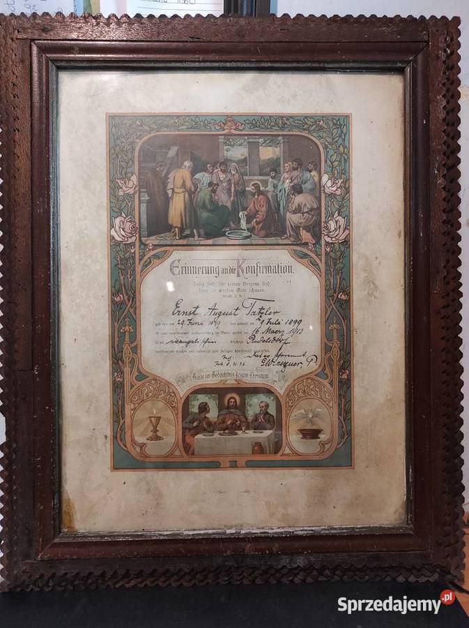 3 obrazy początek XX wiek Breslau Niemcy Wrocław sprzedam