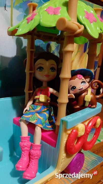 Lalka Enchantimals Merit Monkey z tropikalną Lalki i akcesoria Zabrzeg