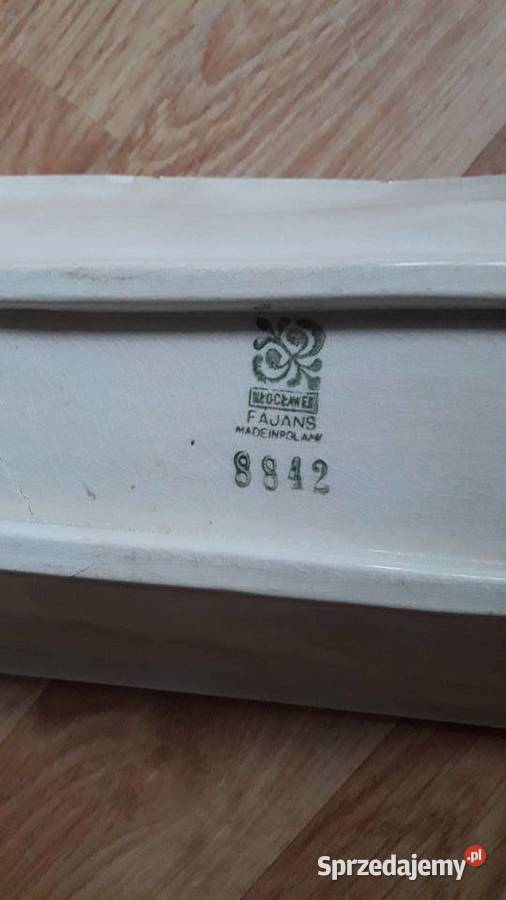045 Półmisek ręcznie malowany sygnowany Bydgoszcz