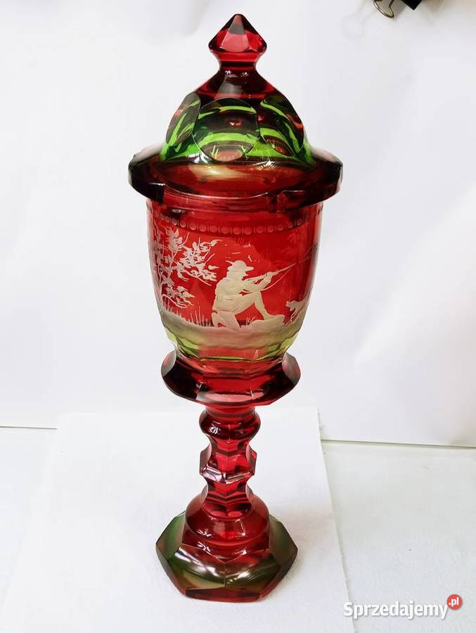 Kielich Kryształ Pokal Bohemia Rubin