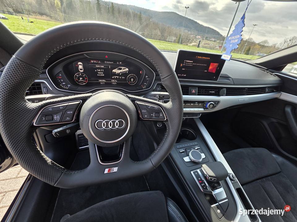 Audi A5 F5 Sportback B9 Quattro Sline 2017 30TDI skórzana tapicerka Bielsko-Biała