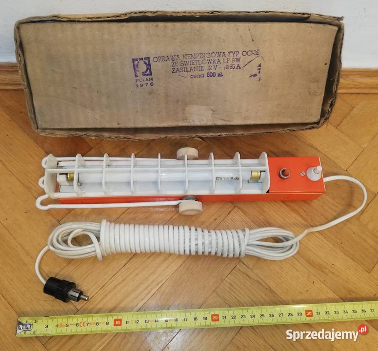 Lampa kempingowa POLAM ze świetlówką lata 70te mazowieckie Warszawa