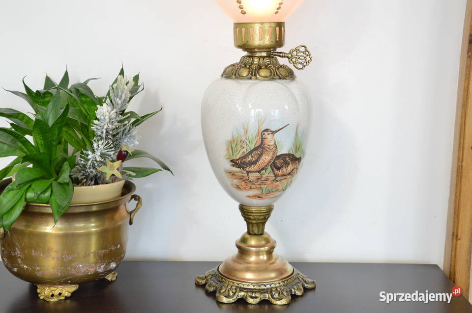 pałacowa ceramiczna LAMPA NAFTOWA niemiecka 499